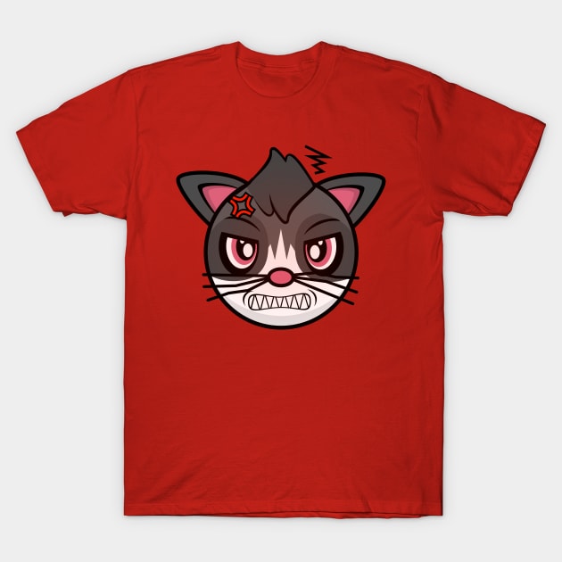 Angry Cat Amanda T-Shirt by MOULE